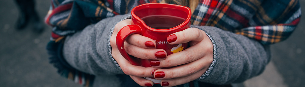 Tea cup in hands